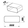 Faber AFC4043001-75 F-VRO 75 - ploché potrubie 75 mm