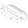 Faber 4043004 F-RBV 150 - koleno vertikálne 90° s vodiacimi lamelami