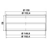 Faber AFC4052017 R-VBS 150 - spojka okrúhleho potrubia