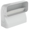 Faber 4051033 P-RBV 150 ploché zvislé koleno 90° - úsporné s vodiacimi lamelami, svetlosivé