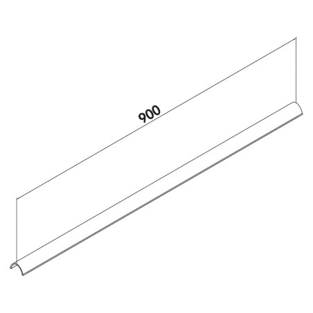 Faber 4051002 P-KBK 150 - káblový kryt, svetlosivý