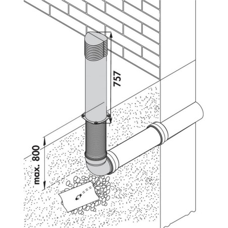 Faber 4043069 COMPAIR Tower - nadzemný výstup vzduchu