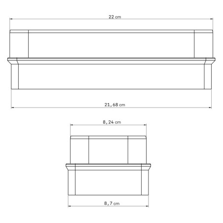 Prechodka Faber 290169 RO 220x90/NABER