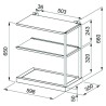 Polica Faber 112.0706.647 MODULAR BK MATT 60
