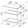 Polica Faber 112.0706.647 MODULAR BK MATT 60