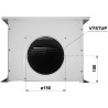 Sada Faber EVJ 4 - úprava na externú ventilačnú jednotku, sivá