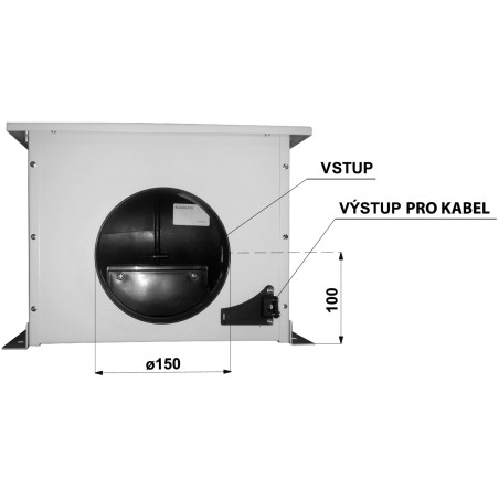 Sada Faber EVJ 4 - úprava na externú ventilačnú jednotku, sivá