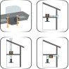 Sada Faber EVJ 4 - úprava na externú ventilačnú jednotku, sivá
