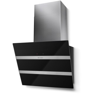 Komínový odsávač pár Faber Steelmax EV8 BK/X A55, čierna/čierne sklo