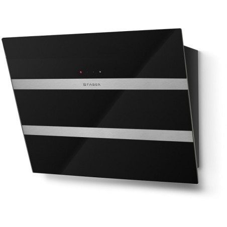 Komínový odsávač pár Faber Steelmax EV8 BK/X A55, čierna/čierne sklo
