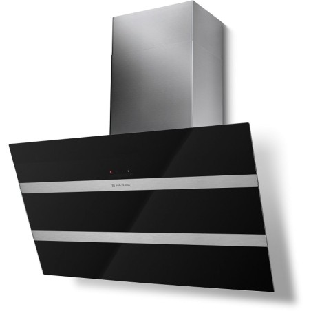 Komínový odsávač pár Faber Steelmax EV8 BK/X A80, čierna/čierne sklo