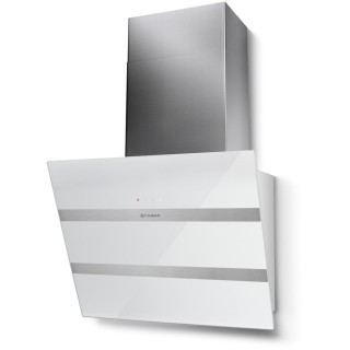Komínový odsávač pár Faber Steelmax EV8 WH/X A55, biela/biele sklo