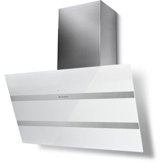 Komínový odsávač pár Faber Steelmax EV8 WH/X A80, biela/biele sklo