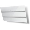 Komínový odsávač pár Faber Steelmax EV8 WH/X A80, biela/biele sklo