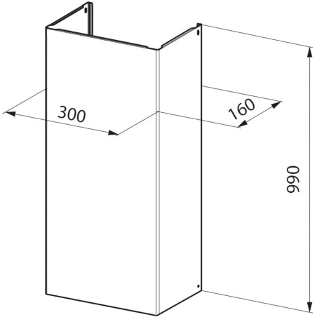 Predĺžený komín Faber 84.112.0569.163 990 WH