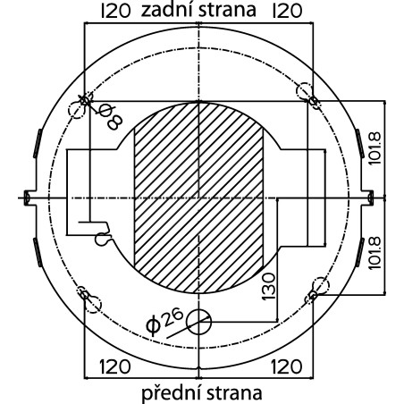 Ostrovčekový odsávač pár Faber Cylindra Isola EV8 X A37, nerez