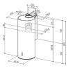 Komínový odsávač pár Faber Cylindra Plus EV8 BK A37, čierna matná