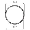 Flexo potrubí Faber 87.semi102.1, AL, odolné, 102 x 1000 mm