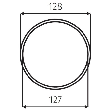 Flexo potrubie Faber 87.semi127.1, AL, odolné, 127 x 1000 mm