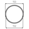 Flexo potrubie Faber 87.semi152.1, AL, odolné, 152 x 1000 mm