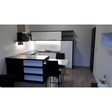 Komínový odsávač pár Faber Daisy Plus BK A80, nerez/čierne sklo s nerezovým pásikom