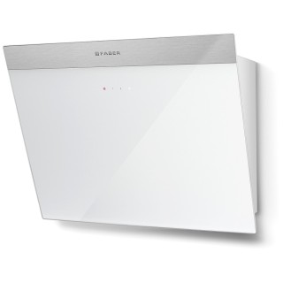 Komínový odsávač pár Faber Daisy Plus WH A55, nerez/biele sklo s nerezovým pásikom