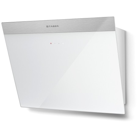 Komínový odsávač pár Faber Daisy Plus WH A55, nerez/biele sklo s nerezovým pásikom