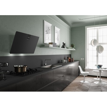 Komínový odsávač pár Faber Soft Edge NERO INGO A80, čierna/FENIX NTM čierna matná