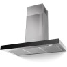 Komínový odsávač pár Faber Stilo Glass Smart X/BK A90, nerez/čierne sklo