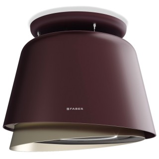 Lustrový odsávač pár Faber Belle Plus BURGUNDY/GOLD KL, burgundská červená/teplá titánová