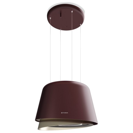 Lustrový odsávač pár Faber Belle Plus BURGUNDY/GOLD KL, burgundská červená/teplá titánová