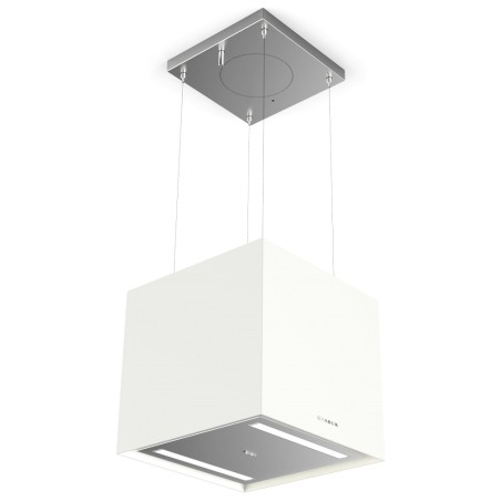 Lustrový odsávač pár Faber Soft Cube BIANCO KOS F40, FENIX NTM biela matná