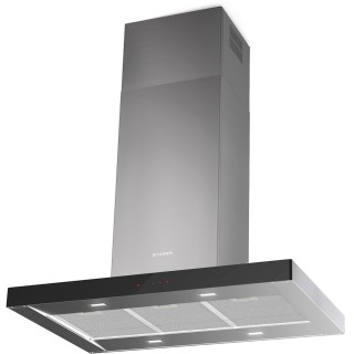 Ostrovčekový odsávač pár Faber Stilo Glass Smart Isola X/BK A90, nerez/čierne sklo