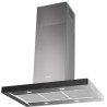 Ostrovčekový odsávač pár Faber Stilo Glass Smart Isola X/BK A90, nerez/čierne sklo