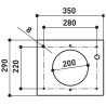 Ostrovčekový odsávač pár Faber Stilo Glass Smart Isola X/BK A90, nerez/čierne sklo