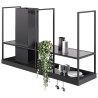 Ostrovčekový odsávač pár Faber T-Shelf BK MATT A180, čierna matná