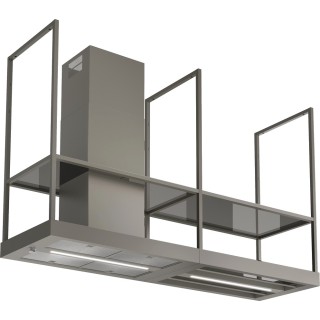 Ostrovčekový odsávač pár Faber T-Shelf TITANIUM MATT A180, titánová matná
