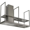 Ostrovčekový odsávač pár Faber T-Shelf TITANIUM MATT A180, titánová matná