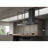 Ostrovčekový odsávač pár Faber T-Shelf TITANIUM MATT A180, titánová matná
