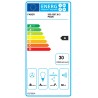 Vstavaný odsávač pár Faber Ilma Touch X/WH A90, nerez/biele sklo