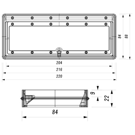 Spätná klapka Faber HPK 220x90 pachotesná