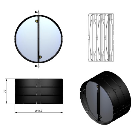 Spätná termoklapka Faber AFC4043064 THERMOBOX 150