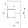 Odpadkový kôš Franke Mythos Water Hub, 1x 35 l