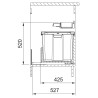 Odpadkový kôš Franke Mythos Water Hub, 1x 35 l