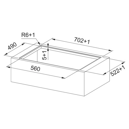 Odsávač pár s indukčnou doskou Franke FSM 7072 4RC R HI Čierne sklo