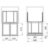 Odpadkový kôš Franke FX 60 26-26, 2x 26 l