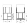 Odpadkový kôš Franke FX 60 26-11-11, 1x 26 l + 2x 11 l