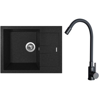 Set Sinks G26830 (drez Amanda 650 Granblack 30 + batéria Elasta Čierna matná)