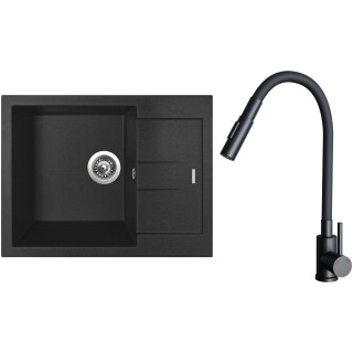 Set Sinks G26974 (drez Amanda 650 Metalblack 74 + batéria Elasta S Čierna matná)