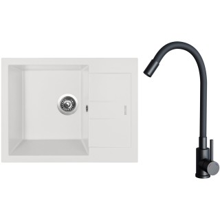Set Sinks G26828 (drez Amanda 650 Milk 28 + batéria Elasta Čierna matná)